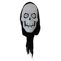 Haunted Hill Farm 39 in. Animatronic Hanging Reaper Head with Lights and Sound Effects | Scary Indoor/Outdoor Halloween Decorations |HHDHRPR-1LS,Multicolor Haunted Hill Farm 39 in. Animatronic Hanging Reaper Head with Lights and Sound Effects | Scary Indoor/Outdoor Halloween Decorations |HHDHRPR-1LS,Multicolor