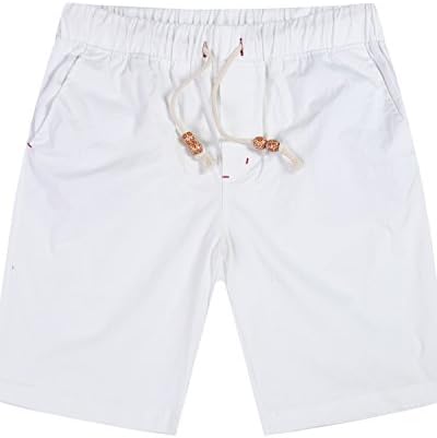 Lende Men Linen Casual Classic Fit Flat Front Beach short cotton