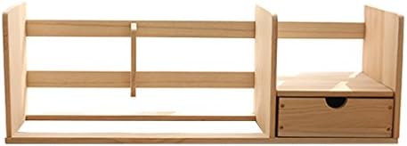 SXXDERTY Wood Desktop Organiser Multifunctional Bookshelf with Drawers for Office and Home Supplies(601820cm)