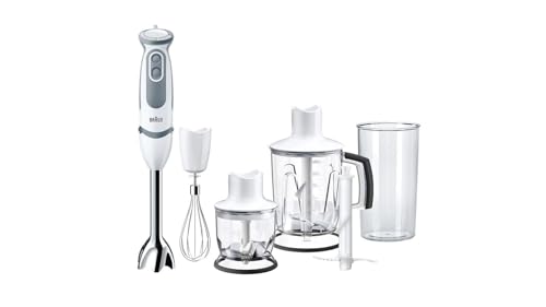 Braun Multiquick 5 - Mixeur Plongeant 1000W Avec Blender 1250Ml Blanc
