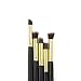Dermatique Makeup Brushes, 10pcs Professional Makeup Brush Set, Premium Synthetic Kabuki Foundation Face Powder Blush Eyeshadow Brushes Makeup Brush Kit (Gold)