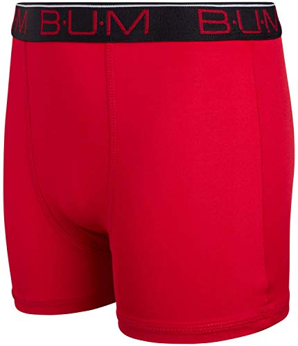 B.U.M. Equipment Boys' Performance Dri-Fit Compression Boxer Briefs (6 Pack), Red/Black/Grey, Medium/8-10' - Thumbnail 4
