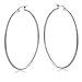 Gem Stone King 2 Inch Stunning Stainless Steel Hoop Earrings (50mm Diameter)