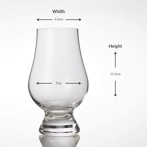 Glencairn Whisky Glasses Set of 2 in Gift Box – Premium Crystal Tasting Glassware for Scotch, Bourbon, Single Malt – Whisky Gift for Men, Dad– 200ml – Lead-Free