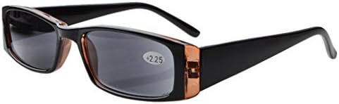 Eyekepper Spring Hinges Rectangular Reading Sunglasses Sun Readers +1.0