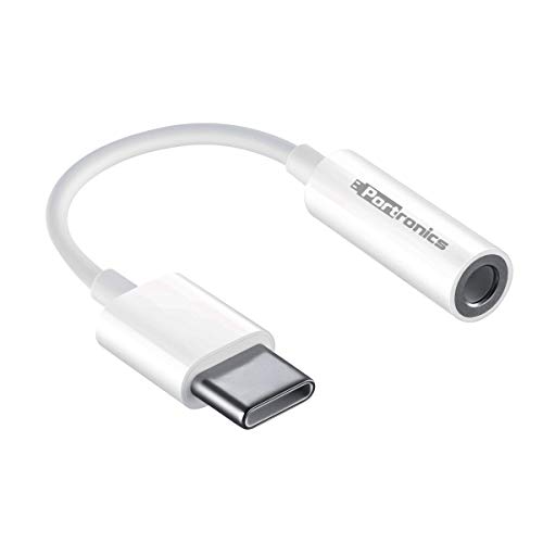 Portronics iKonnect-C Type C to 3.5mm AUX Adaptor Splitter Cable, 11.5cm, for Music & Calls, Only for Type C Devices, Wo