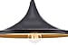 Globe Electric 63872 1-Light Flat Modern Industrial Pendant, Bronze, Oil Rubbed Finish, Gold Interior