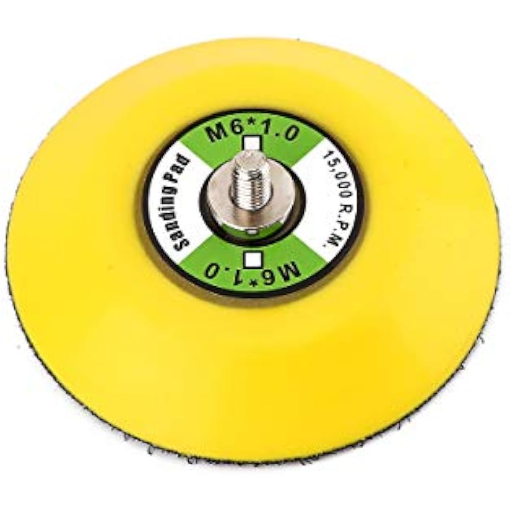 3PCS 3" Hook And Loop Backing Pads M6 Threads Polishing Buffing Plate