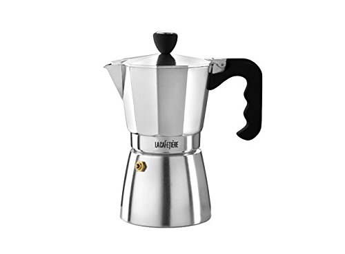 La Cafetiere ES000002 Stovetop Espresso, 6-Cup, Silver