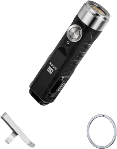 RovyVon Aurora A1 LED Keychain Flashlight, USB-C Rechargeable EDC