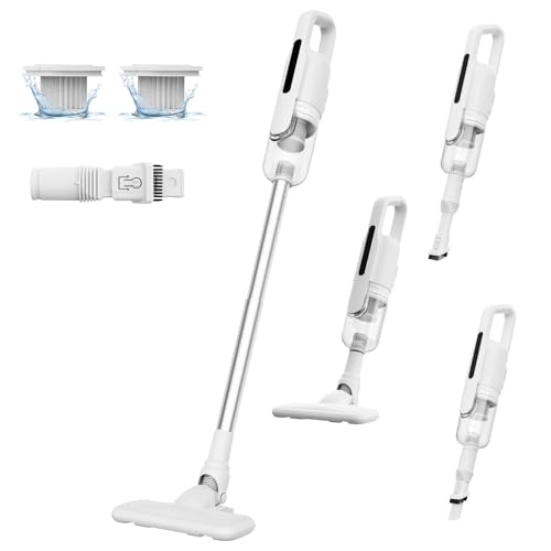 Suirviz U5PRO Cordless Vacuum Cleaner, 28,000Pa Powerful Suction, 35Min Autonomy, Ultra Light Electric Broom with HEPA Filter, Rotating Head for Pet Hair, Hard Floors, Home and Car