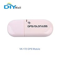 DIYmall VK-172 VK 172 Gmouse G-Mouse USB GPS Dongle Glonass Support Windows 10/8/7/vista/XP/Raspberry PI Vehicle Aviation Tracker (Pack of 1pc)