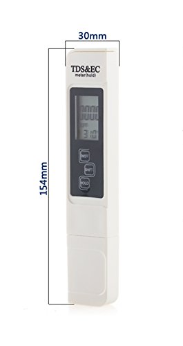 Water Quality Tester Professional TDS,EC Meter & Temperature Meter Professional 3-in-1 TDS, Temperature and EC Meter with Carrying Case#22-JCB