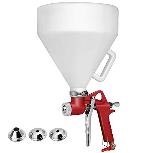View of Goplus 1.45 Gallon Air Texture Gun, Drywall Texture Sprayer with 3 ...