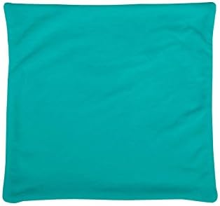 Lovely Casa c05792002h Cuddly Cushion Cover 40 x 40 cm 100% Cotton, Turquoise, 40 x 40 cm