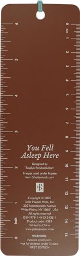 Peter Pauper Press You Fell Asleep Here Beaded Bookmark decorative stitching view 2