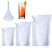 Premium Plastic Flasks - Drink Pouches For Festivals - Easy to Use Plastic Flask - Hidden Flasks - By Zulay