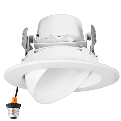 12W 6inch Directional Adjustable Gimbal Dimmable LED Retrofit Recessed ...