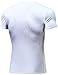 Lavento Men's Workout Shirts Cool Dry Short Sleeve Compression Tee Shirt (3 Pack-V Neck White,X-Large)