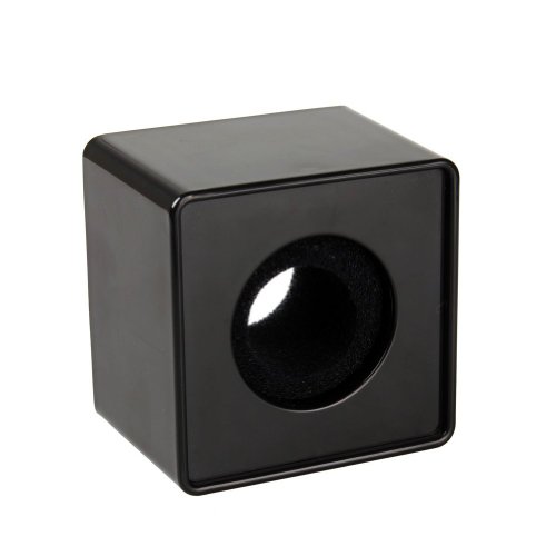 Ushoppingcart 1pc Black New Square Cube Pattern ABS Mic Microphone Interview Logo Flag Station 39mm Hole