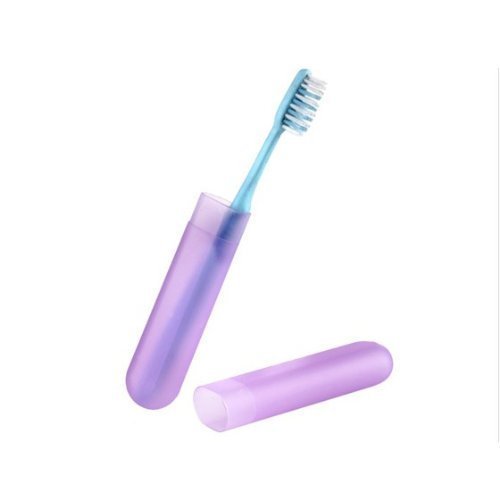 UZZO Set of 3/6/9 Plastic Travel Toothbrush Carrying Boxes /Toothbrush Case/Toothbrush Holder/Toothbrush Bag,Great for camping, hiking and traveling Easy to carry!!!(3pcs)