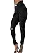 OLUOLIN Womens High Waisted Colored Ripped Distressed Skinny Pants