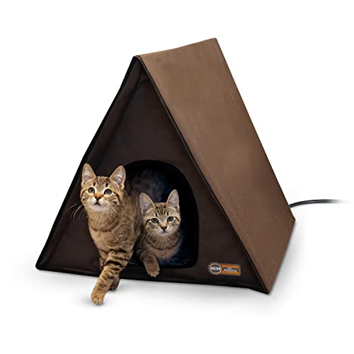 K&H Pet Products Heated Multi-Kitty A-Frame Outdoor