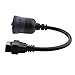 Dolity Truck 9 Pin to 16 Pin OBD2 Interface Scanner Code Reader Diagnostic Adapter Cable