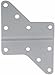 VideoSecu Universal VESA Extender Adapter Plate for TV Wall Mount Bracket, LCD LED Mount Accessory VESA 200 Extension (Silver Color) MLES 1UV