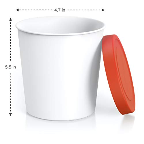 image for BALCI - Premium Ice Cream Containers (2 PACK - 1 Quart Each) Perfect F