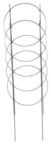 EZGrow TC-4-2 The Big EZ Heavy Duty Folding Tomato Cage & Plant Support, 2-Pack Silver