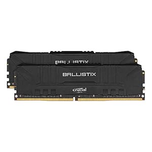 Crucial Ballistix BL2K8G30C15U4B 3000 MHz, DDR4, DRAM, Desktop Gaming Memory Kit, 16 GB (8 GB x2), CL15, Zwart