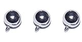 3 Pack of Replacement Balls for Internally Threaded Body Piercing Jewelry 316L Silver Colored Stainless Steel for 12g 14g 12 14 Gauge 3mm 4mm 5mm 6mm (5mm)