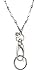 Hidden Hollow Beads Stainless Steel Chain Women's Lanyard, Strong Breakaway Clasp, Made in USA Teacher ID Badge Card Holder Keys Keyring