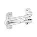 Prime-Line U 9902 Swing Bar Lock for Hinged Swing-In Doors – Secondary Security Lock for Door and Home Security, 3-7/8 in. Bar Length, Diecast Zinc Construction, White Finish (Single Pack)