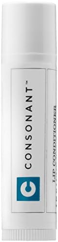 Consonant Skincare 100% Organic Lip Conditioner, 100% Natural and Unscented With Sweet Almond Oil, Beeswax and Jojoba Oil