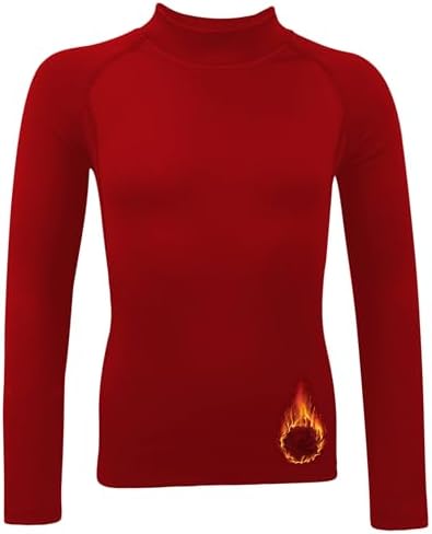 Amazon.com: Thermal Underwear Kids Mock Turtleneck Shirts