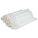 Jmkcoz 100pcs Disposable Lip Brush Lipstick Gloss Wands Applicator Makeup Tool Clear Handle