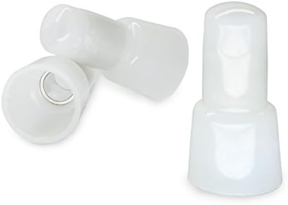 Closed End Crimp Terminal, Nylon Wire Connector, Aluminum Core, CE8, 8-6 Gauge - UL Listed - Pack of 50