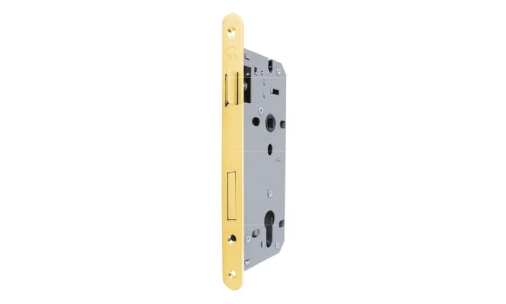Yale Wooden Door Lock Y52X1050 Polished Brass, Round Edges, Entry 50mm — image 1