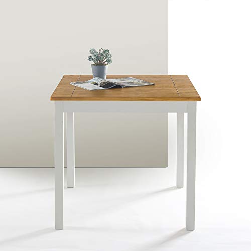 Zinus Becky Farmhouse Square Wood Dining Table Pricepulse