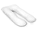 QUEEN ROSE Pregnancy Pillow -Maternity Body Pillow U Shaped,Support Back/Neck/Head with Cooling Cover (55in, White)