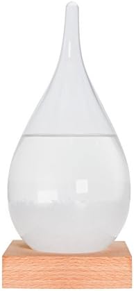 Lovebefound Water Drops Storm Glass, Weather Predicting Crystal Desktop Decor Bottle Barometer Creative Stylish Gift for Home Office Birthday Valentines(Mini)