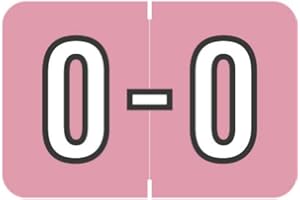 Doctor Stuff - File Folder Labels, Alphabet Letter O, Barkley/Sycom FABKM - BRAM Series Compatible Alpha Stickers, Pink, 1" x 1-1/2", 126 Labels/Package