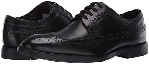 clarks wingtip black