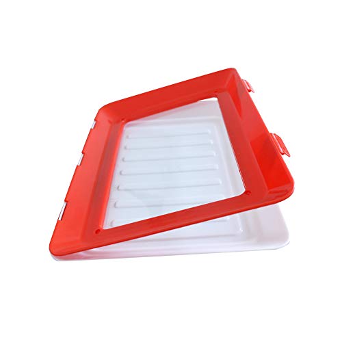 SeaHome Food Plastic Preservation Tray, 2019 New Vacuum Food Preservation Tray Healthy Seal Storage Container Set Kitchen Tools (4 packs)
