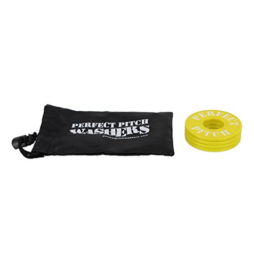 Maranda Enterprises Perfect Pitch Washers, 4 Pack, Yellow