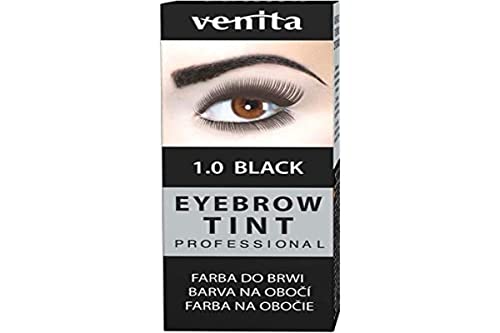 Venita Professional Eyebrow Tint - Tinte para cejas (15 ml), color negro