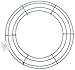 Panacea Wire Wreath Frame 12 inch Green 36003 (10-Pack)
