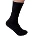 Rambutan Men's Space Collection Rayon made from Bamboo Seamless Dress Socks US 8.5-12.5 (Black)